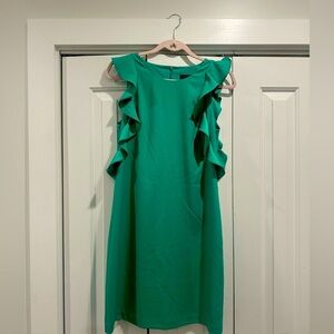 Bright green banana republic dress